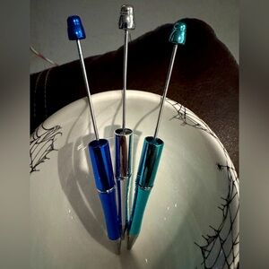 3 Beadable Pens 🖊️ Chrome